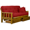 Tahoe Log Futon Frame and Mattress Set - Heritage 